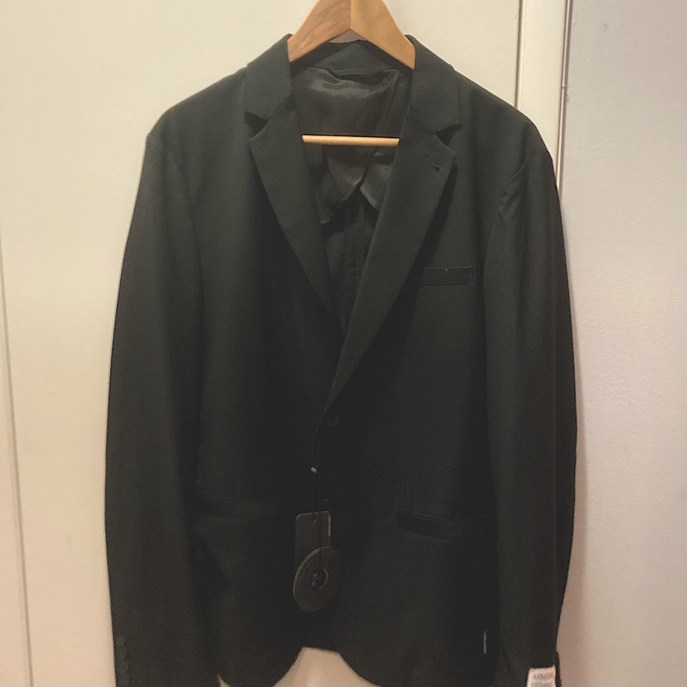 NEW ARMANI EXCHANGE ICON BLACK BLAZER SIZE 40